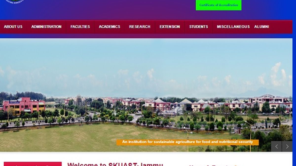 SKUAST Junior Research Fellow (JRF) Posts