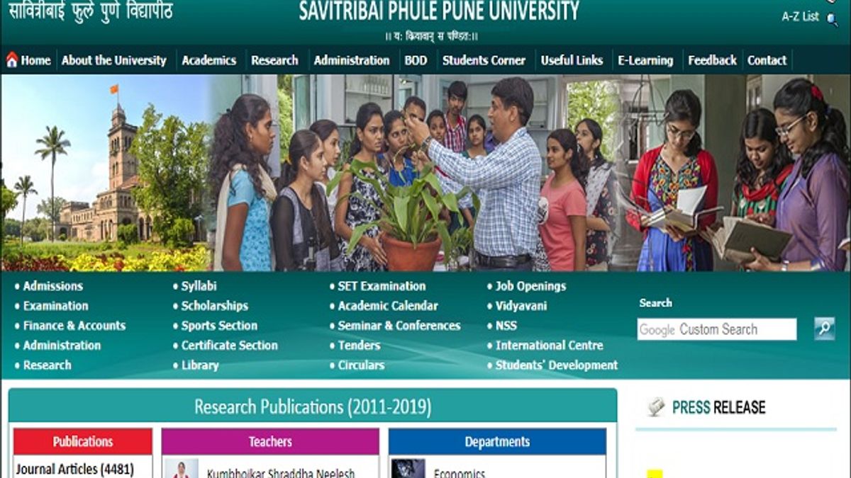 Savitribai Phule Pune University (SBPPU) Junior Research Fellow Posts 2019