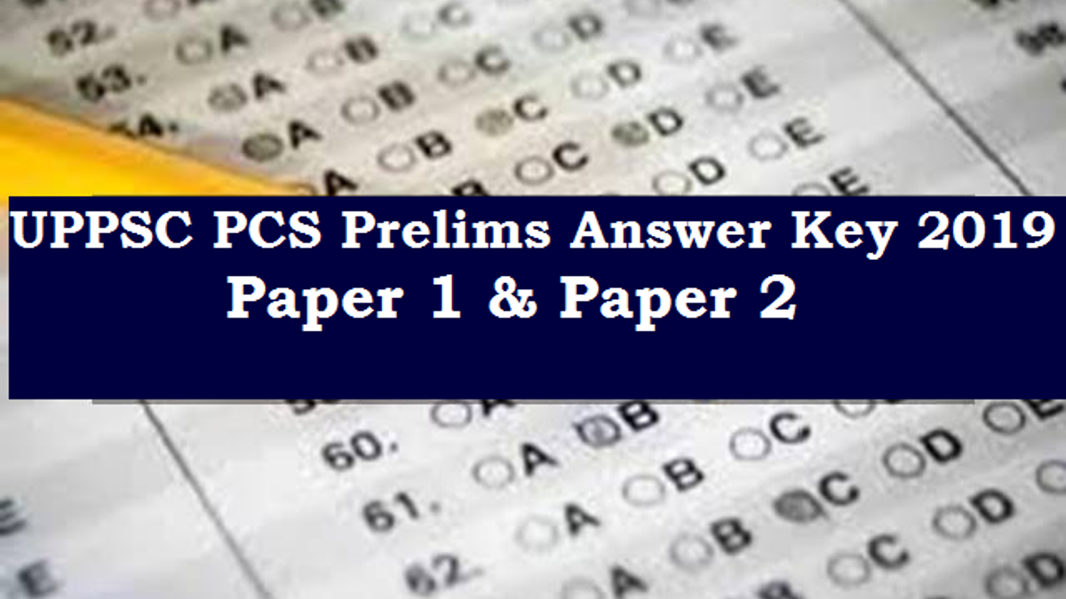 UPPSC PCS Prelims Answer Key 2019