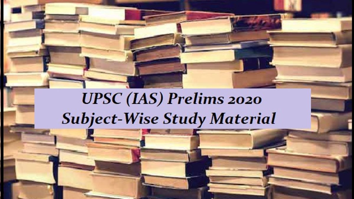 UPSC Prelims 2021 परीक्षा की तैयारी के लिए Subject-wise Study Material