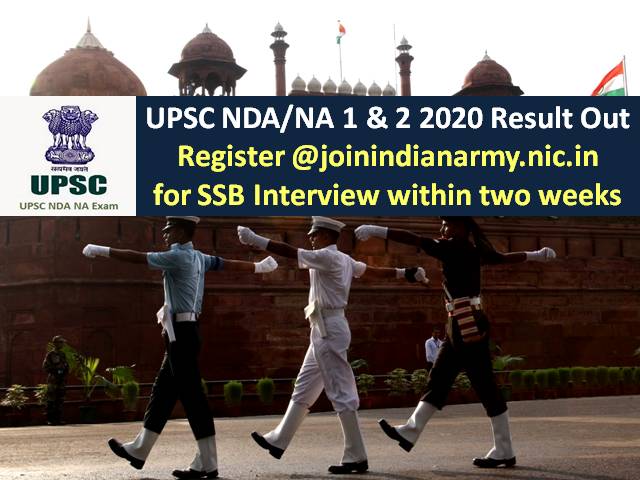 UPSC NDA (1) & (2) 2020 SSB Interview Dates Selection Process: Register @joinindianarmy.nic.in for SSB Interview within 2 weeks of UPSC NDA 2020 Result Declaration