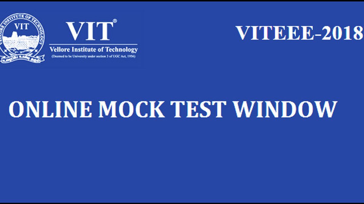 VITEEE mock test 2018