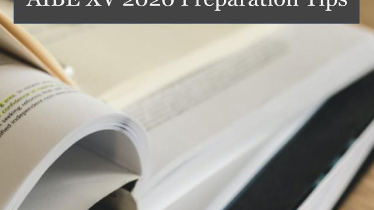 AIBE XV 2020 Preparation Tips