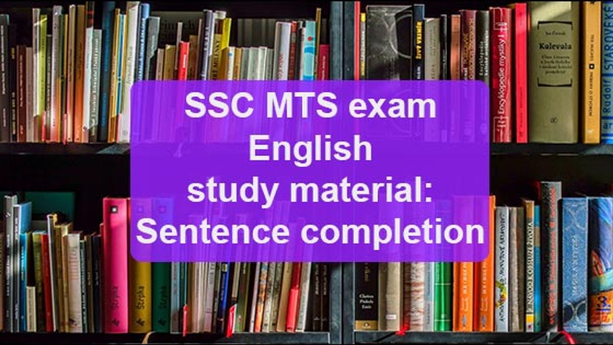 ssc mts sentence completion