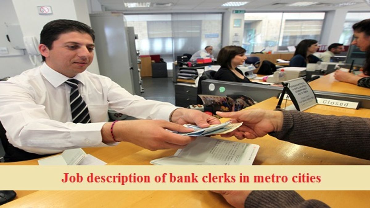 Bank clerk job profile