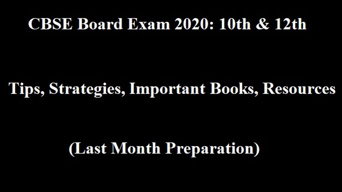 CBSE Board Exam 2020
