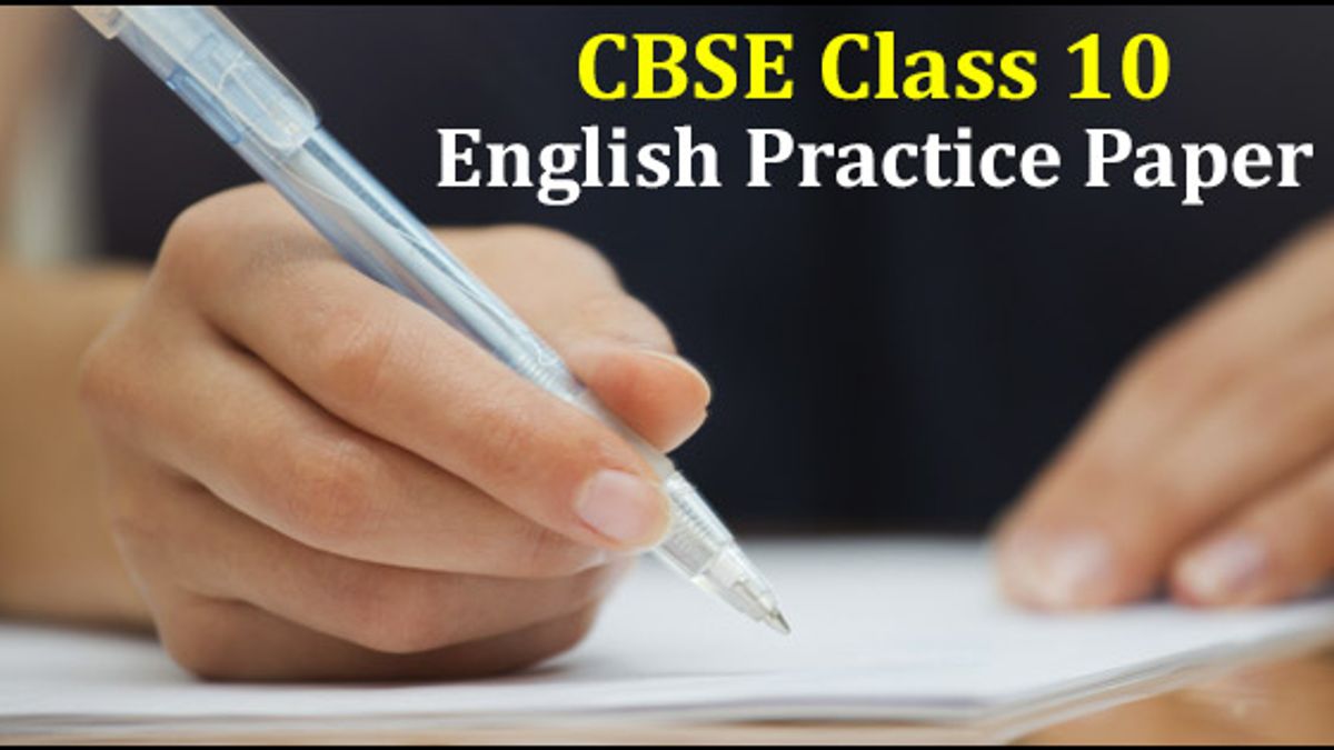 CBSE Class 10 English (Communicative) Practice Paper 2018