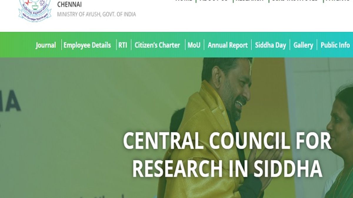 Central Council for Research in Siddha (CCRS) Recruitment 2019