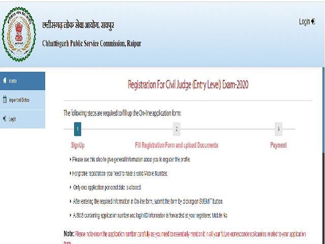 Chhattisgarh Civil Judge Prelims 2020 Admit Card