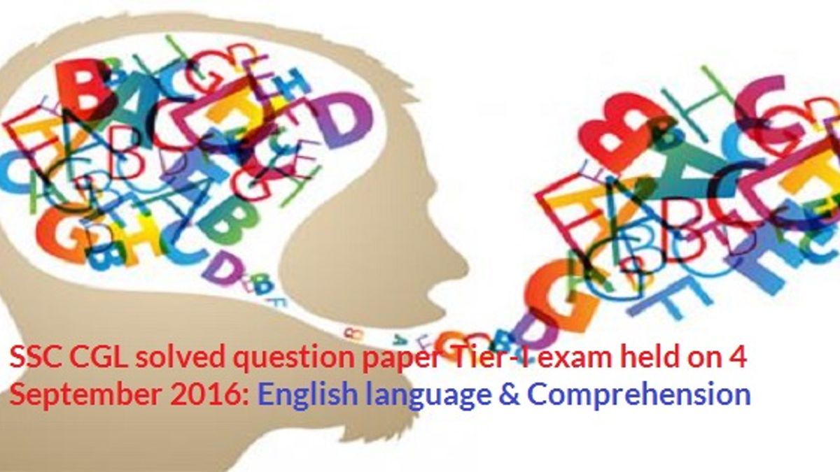 SSC CGL solved paper