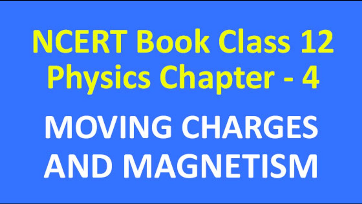 Class 12 NCERT Physics Chapter 4
