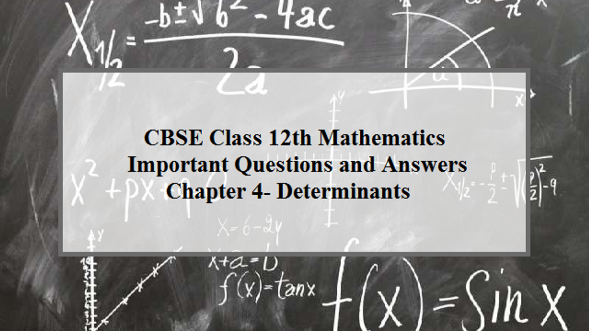 Determinants