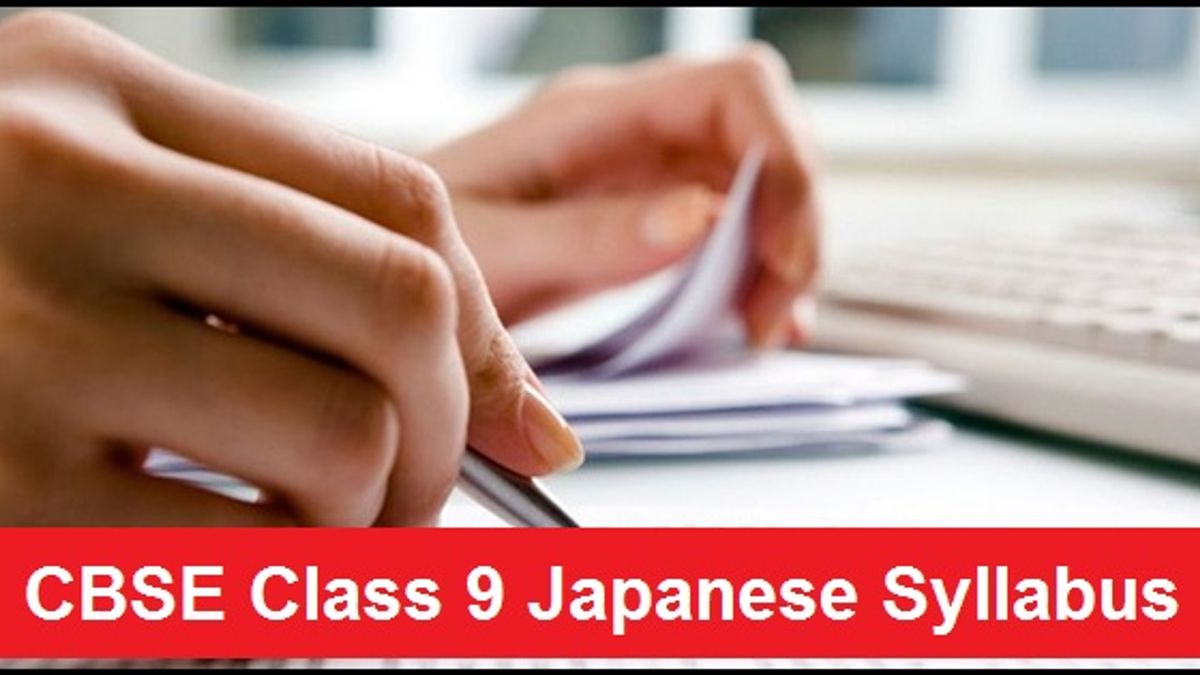CBSE Class 9 Japanese Syllabus 2020-2021