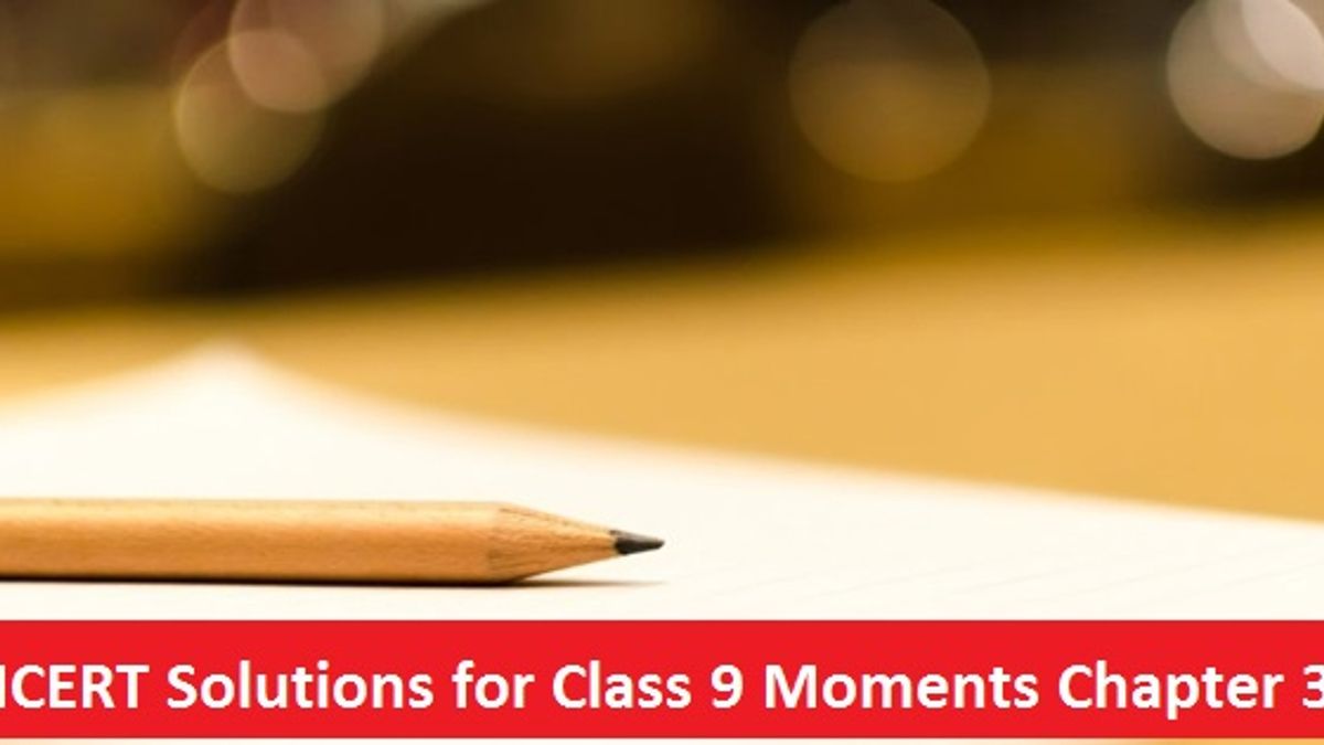 NCERT Solutions for Class 9 English Moments Chapter 3