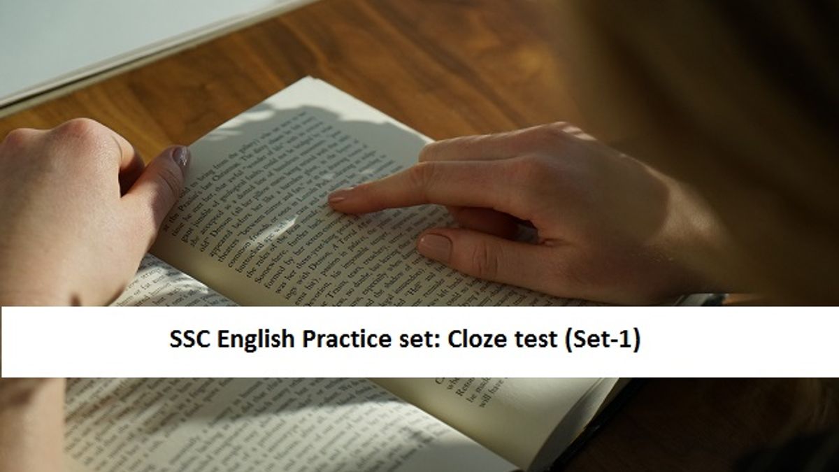 SSC English practice questions