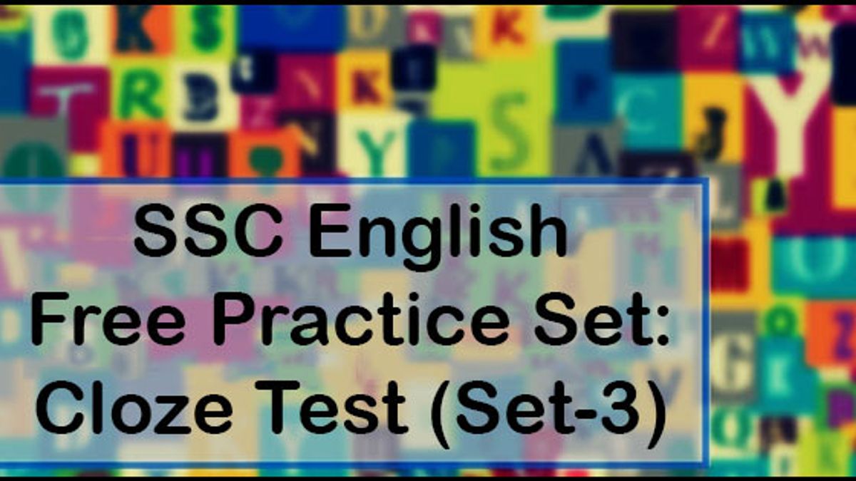 SSC English practice set