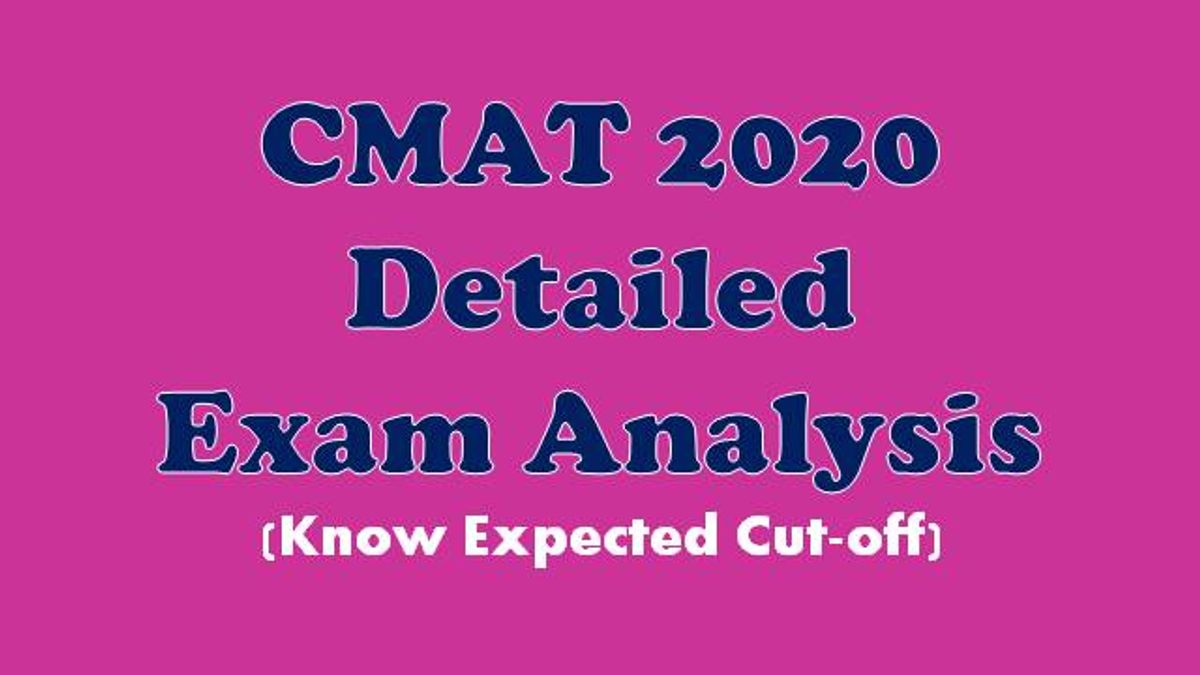 CMAT 2020 Exam Analysis 