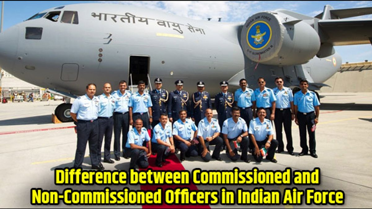 commissioned and non commisioned officers of IAF