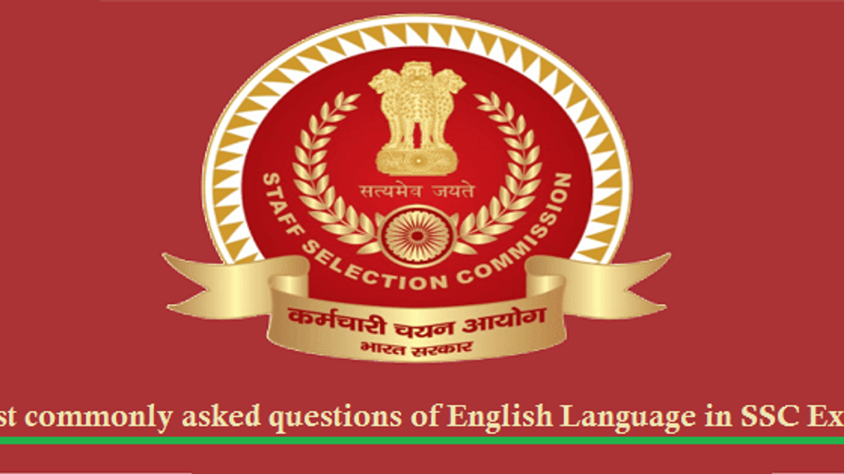 SSC English questions