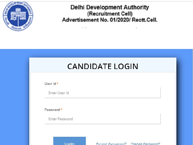 DDA JSA 2020 Admit Card