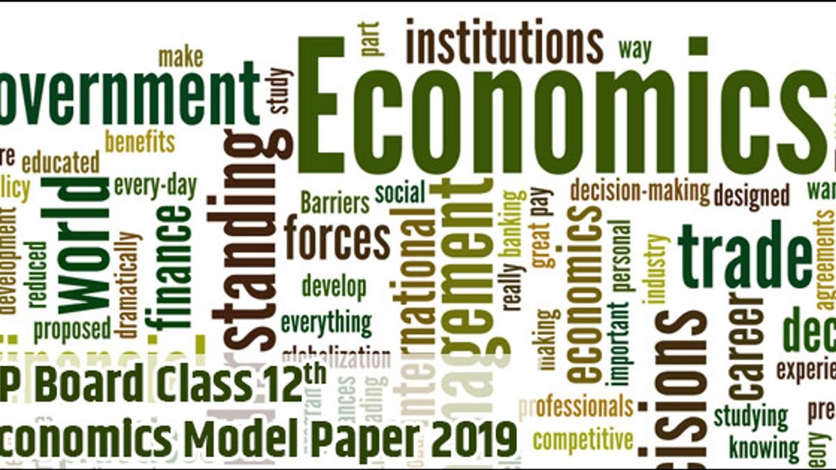 UP Board Class 12 Economics Model Paper 2019