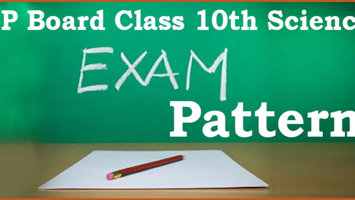 Class 10th Science Board Exam Pattern