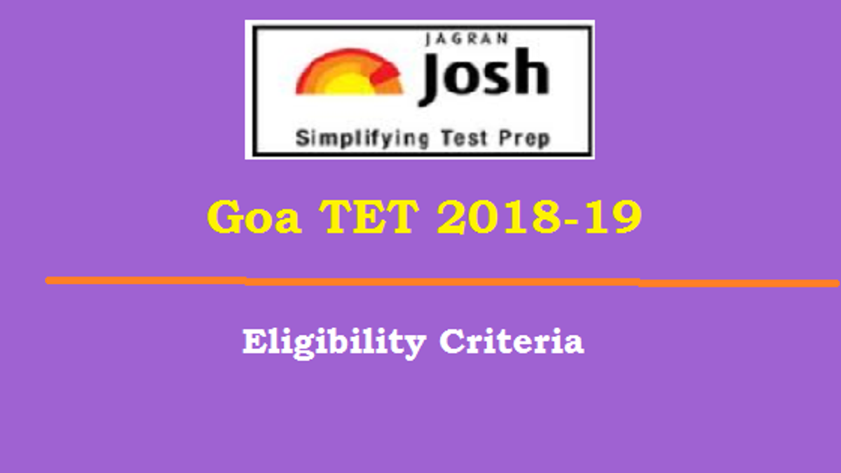 Goa TET Eligibility Criteria