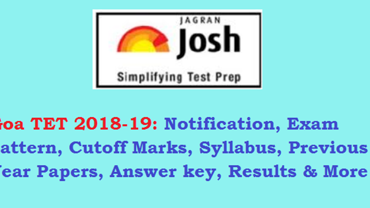 Goa TET 2019 Notification