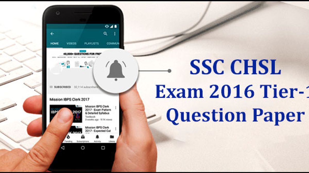 SSC CHSL question  paper