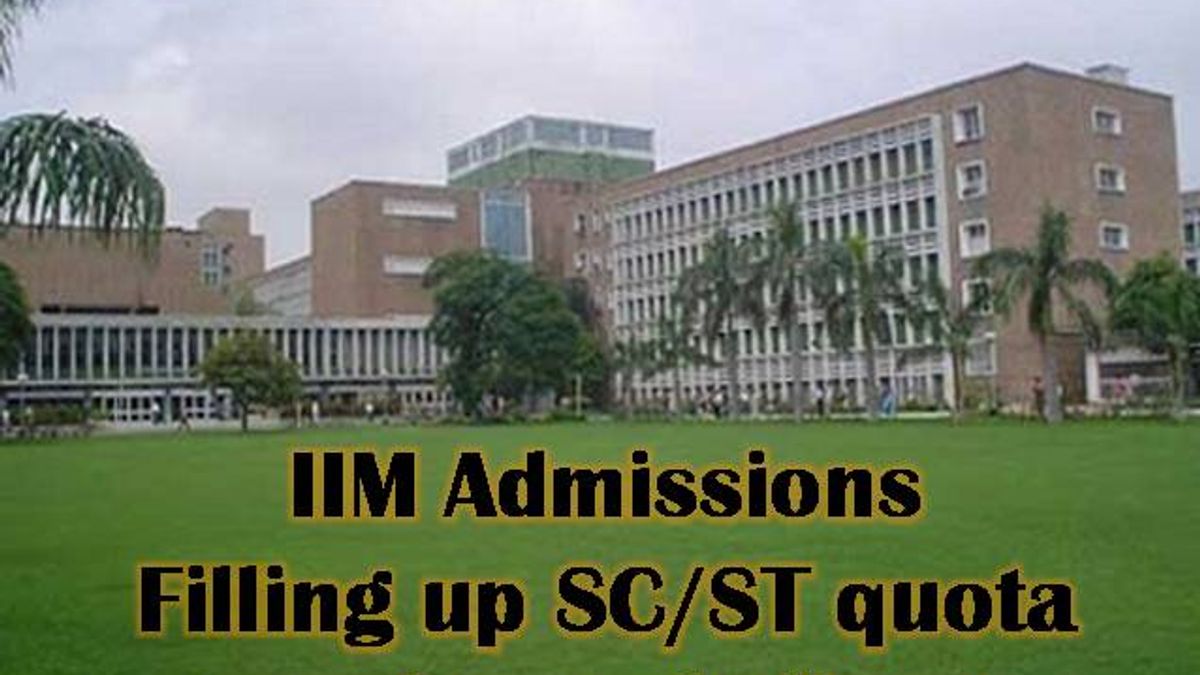 IIM Admissions SC/ST quota