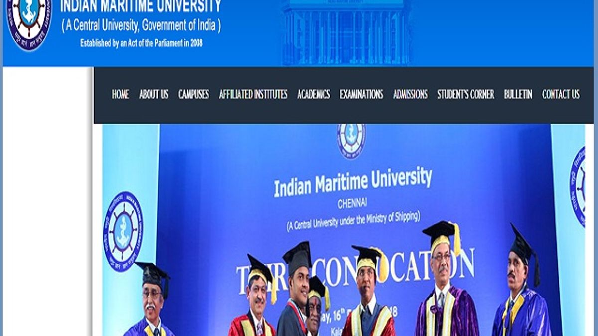 Indian Maritime University, Chennai Recruitment 2019