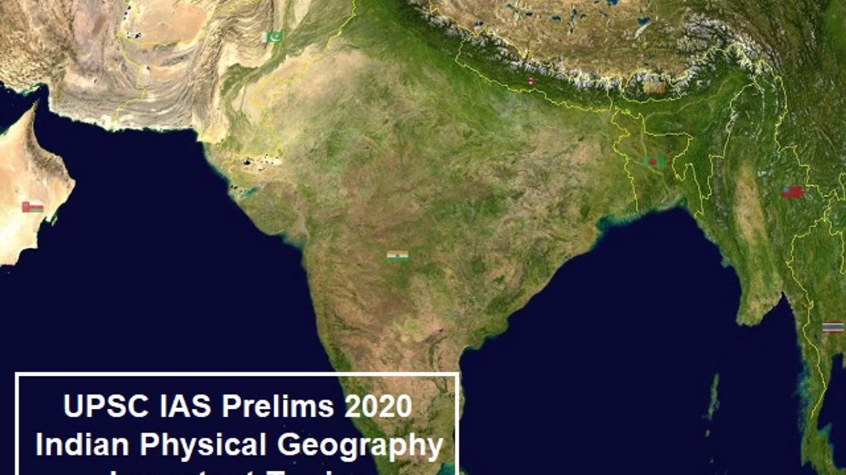 Important Topics from Indian Physical Geography