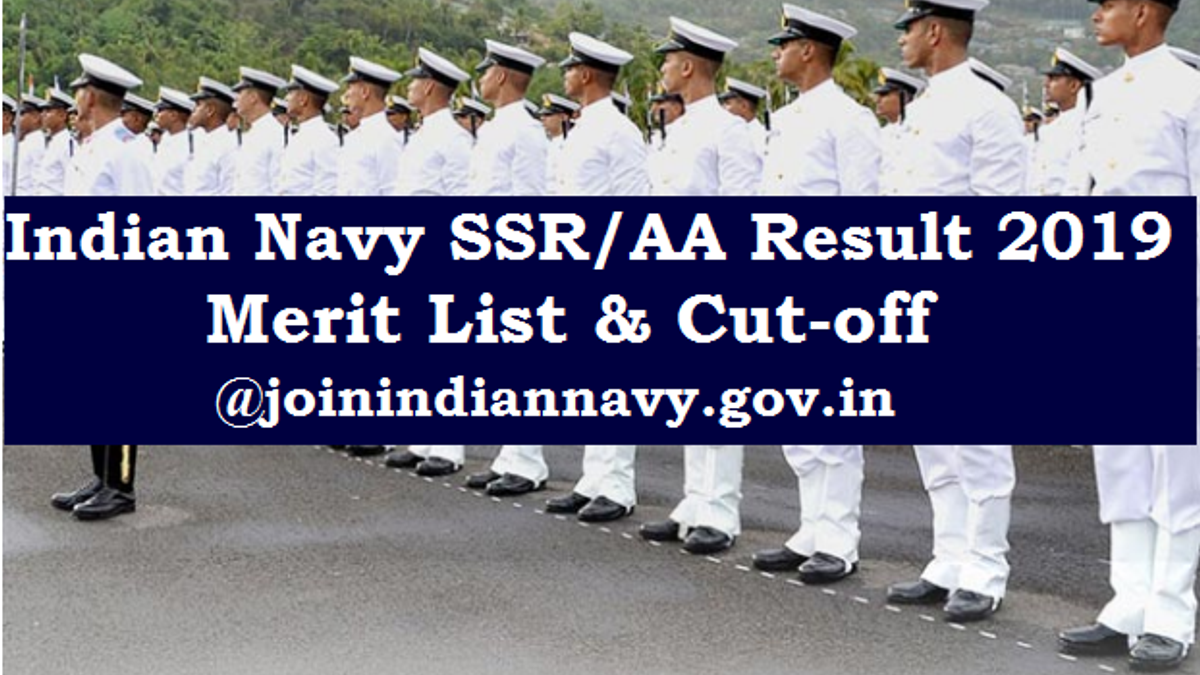 Indian Navy SSR, AA Result 2019 