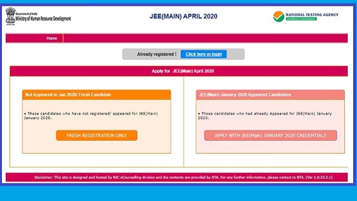 JEE Main 2020 (April)