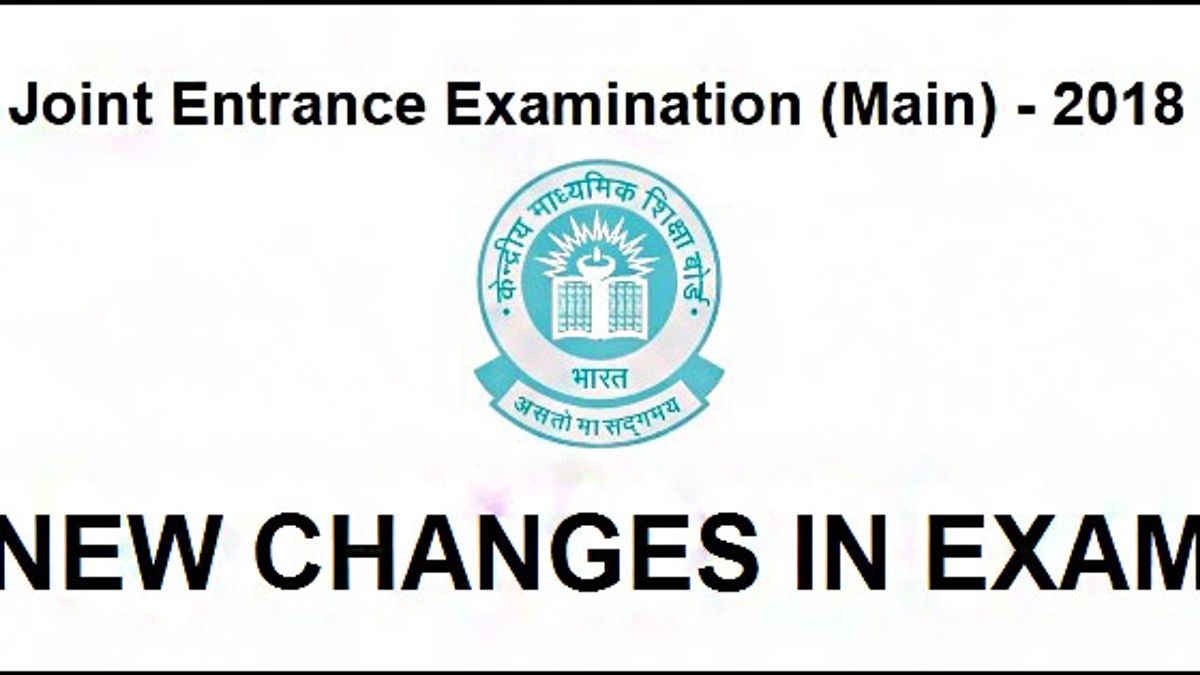 Changes in JEE Main 2018
