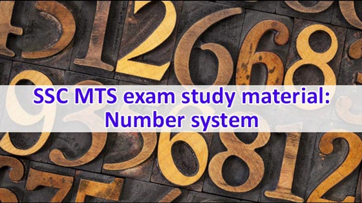 SSC MTS number system