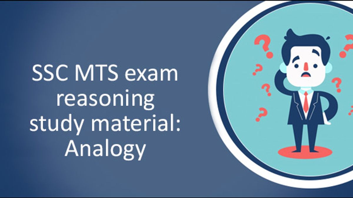 SSC MTS reasoning Analogy