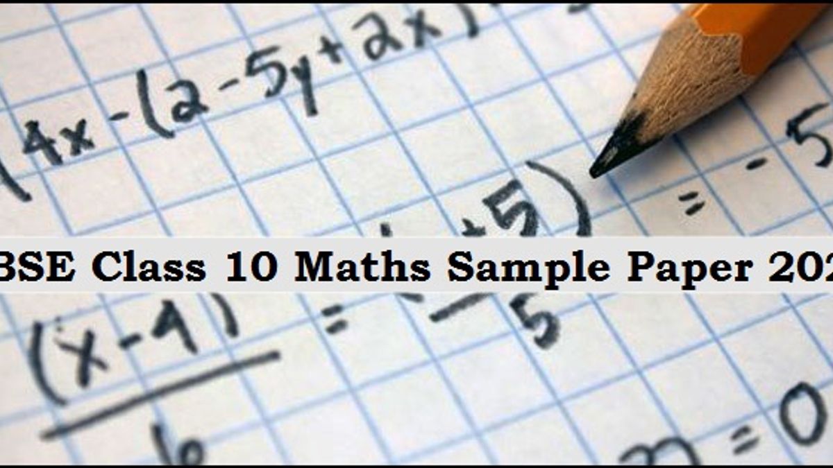 CBSE Class 10 Maths (Standard) Sample Paper 2020