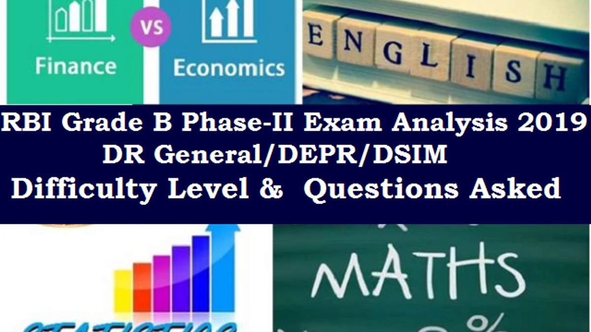 RBI Grade B Phase-II Exam Analysis 2019 