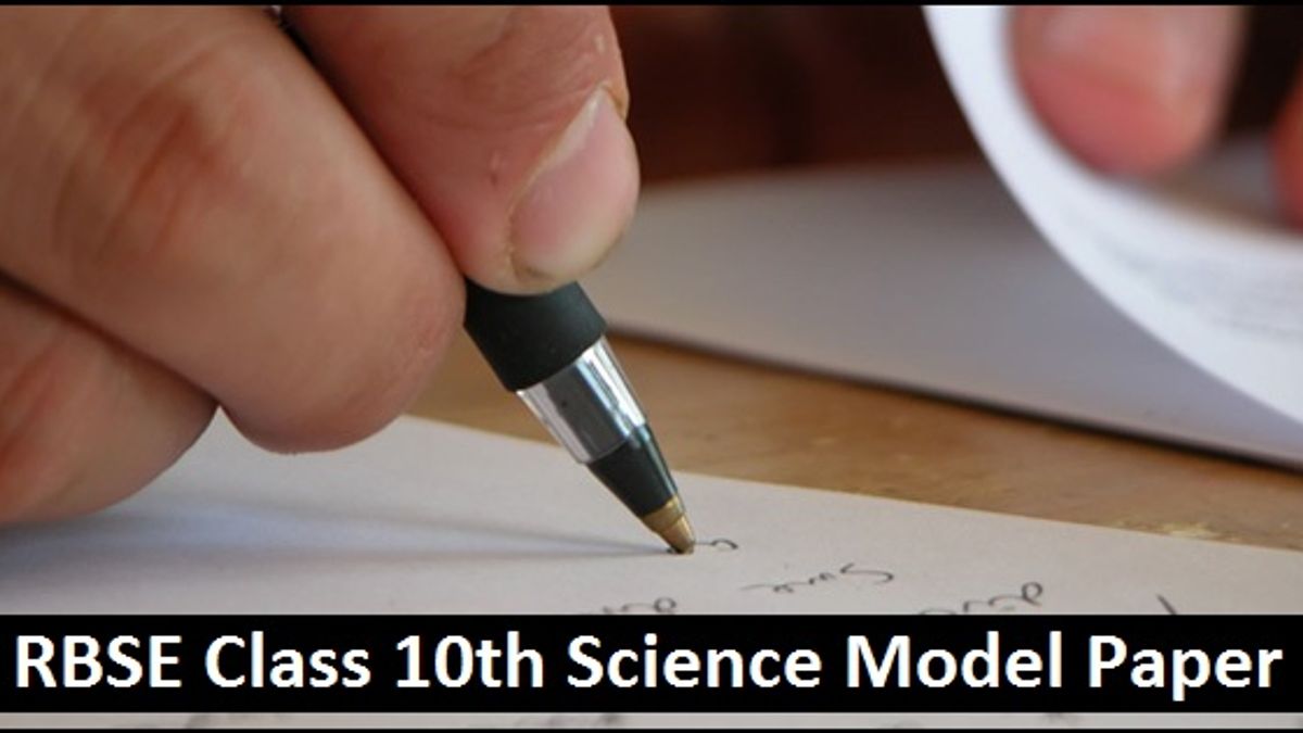Rajasthan Board Class 10 Science Model Paper