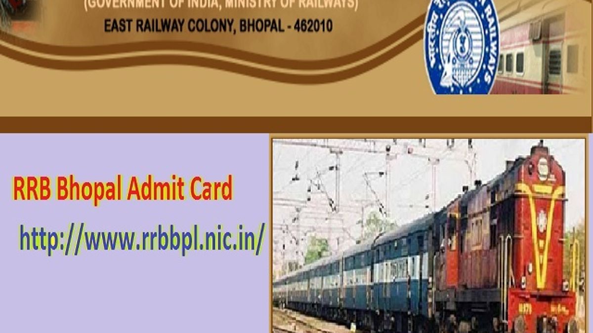 RRB Bhopal Admit Card 2019