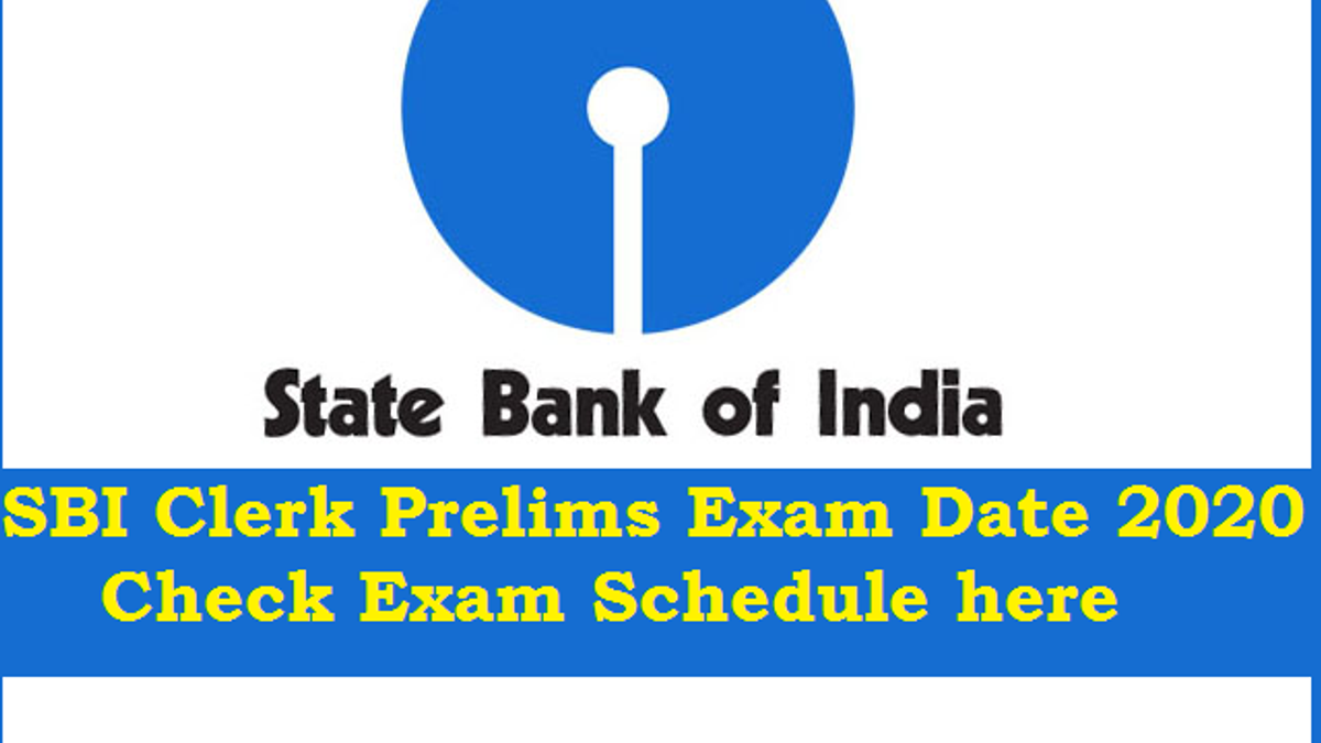 SBI Clerk Exam Date 2020 