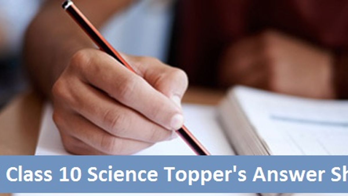 CBSE Class 10 Science Topper’s Answer Sheet 2018 