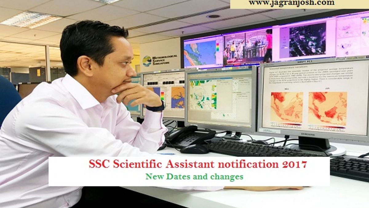 ssc scientific assistant notification