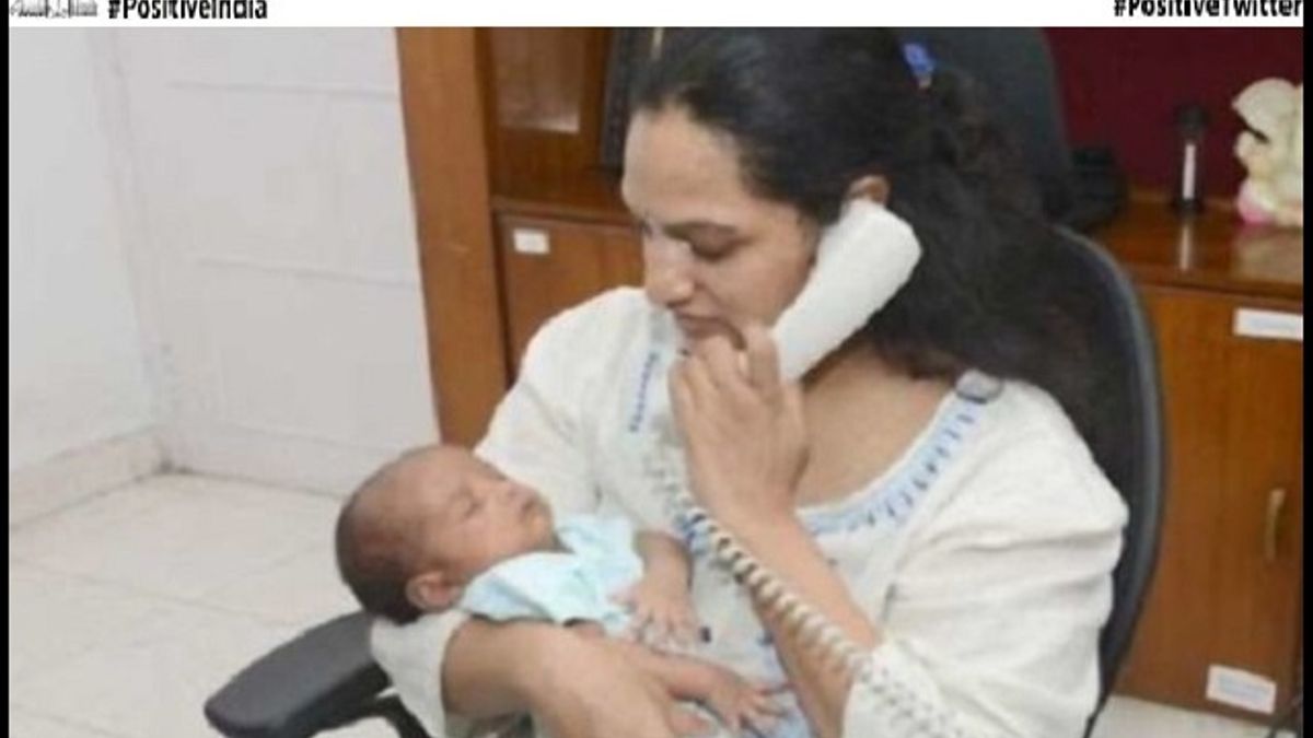  IAS Officer Cancels Maternity Leave & Working With Here 1 Month Old: