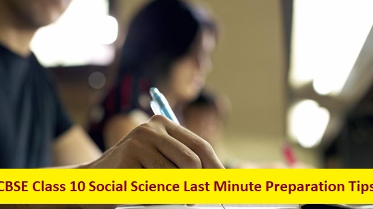 CBSE Class 10 Social Science Exam 2020