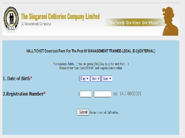 SCCL Admit Card 2020