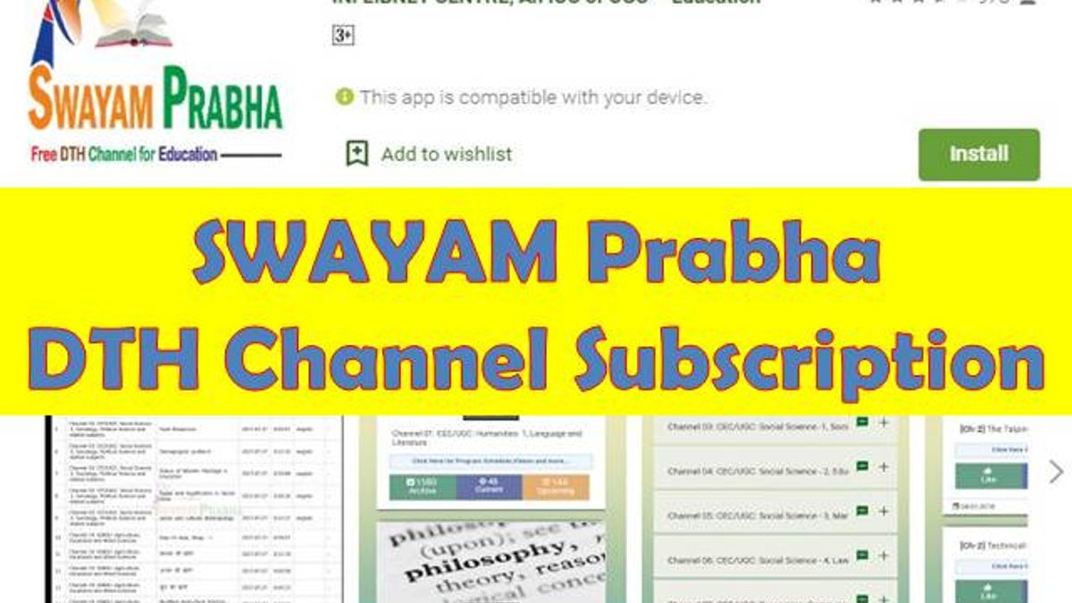 Swayam Prabha DTH Channels