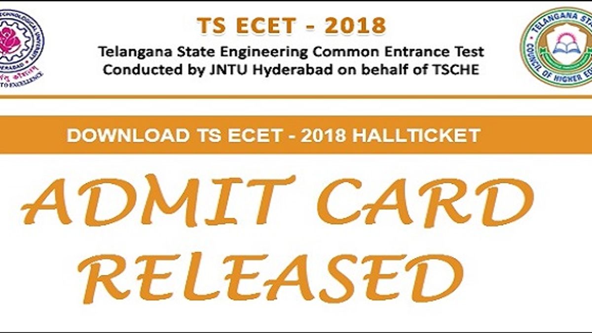 TS ECET 2018 hall ticket 