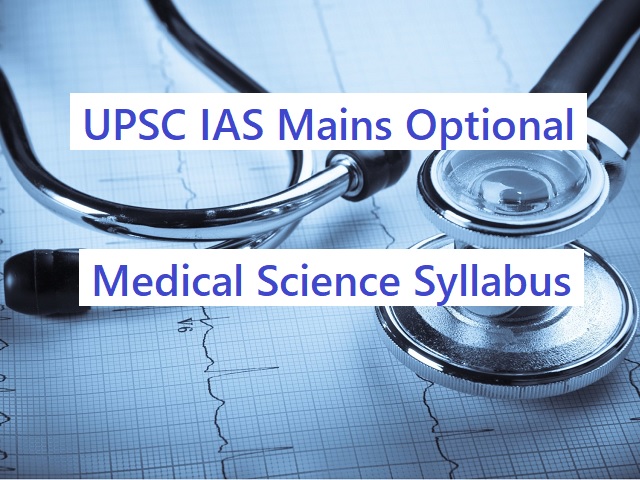 UPSC IAS Mains 2020: Syllabus for Medical Science Optional Papers